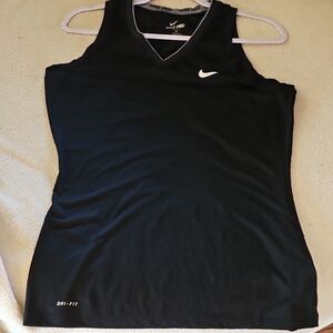 Nike Women's Black Dri-FIT Tank Top